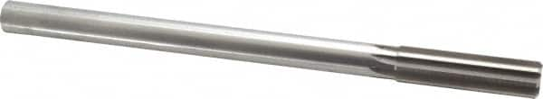 Made in USA - 0.6245" High Speed Steel 8 Flute Chucking Reamer - Straight Flute, 0.5615" Straight Shank, 2-1/4" Flute Length, 9" OAL - Makers Industrial Supply