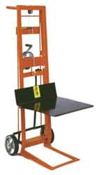 Wesco Industrial Products - 750 Lb Capacity, 54" Lift Height, Winch Platform Base Manually Operated Lift - 54" Minimum Operating Height - Makers Industrial Supply