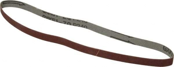 Tru-Maxx - 1/2" Wide x 24" OAL, 240 Grit, Aluminum Oxide Abrasive Belt - Aluminum Oxide, Very Fine, Coated - Makers Industrial Supply