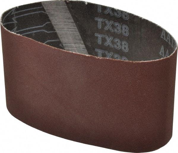 Tru-Maxx - 3-1/2" Wide x 15-1/2" OAL, 180 Grit, Aluminum Oxide Abrasive Belt - Aluminum Oxide, Very Fine, Coated, X Weighted Cloth Backing - Makers Industrial Supply