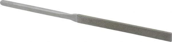 Strauss - 8-1/2" OAL Fine Equalling Needle Diamond File - 7/16" Wide x 7/64" Thick, 4-3/8 LOC, 91 Grit - Makers Industrial Supply