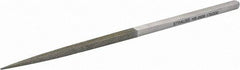 Strauss - 8-1/2" OAL Fine Square Needle Diamond File - 1/4" Wide x 1/4" Thick, 4-3/8 LOC, 91 Grit - Makers Industrial Supply