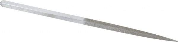 Strauss - 8-1/2" OAL Medium Square Needle Diamond File - 1/4" Wide x 1/4" Thick, 4-3/8 LOC, 126 Grit - Makers Industrial Supply