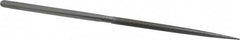 Strauss - 8-1/2" OAL Medium Round Needle Diamond File - 1/4" Wide x 1/4" Thick, 4-3/8 LOC, 126 Grit - Makers Industrial Supply