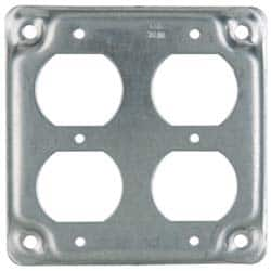 Cooper Crouse-Hinds - Electrical Outlet Box Steel Square Surface Cover - Makers Industrial Supply