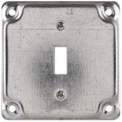 Cooper Crouse-Hinds - Electrical Outlet Box Steel Square Surface Cover - Makers Industrial Supply