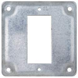 Cooper Crouse-Hinds - Electrical Outlet Box Steel Square Surface Cover - Makers Industrial Supply