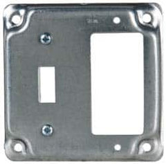 Cooper Crouse-Hinds - Electrical Outlet Box Steel Square Surface Cover - Makers Industrial Supply