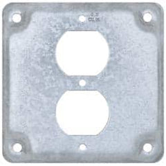 Cooper Crouse-Hinds - Electrical Outlet Box Steel Square Surface Cover - Makers Industrial Supply