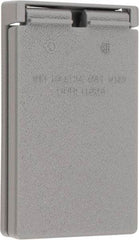 Cooper Crouse-Hinds - Electrical Outlet Box Aluminum Weatherproof Cover - Includes Gasket - Makers Industrial Supply