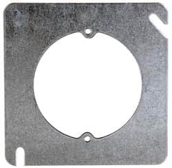 Cooper Crouse-Hinds - Electrical Outlet Box Steel Square Cover - Makers Industrial Supply