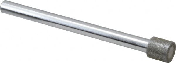 Strauss - 0.394" Head Diam x 0.394" Head Thickness Diamond (Abrasive) Grinding Pin - 1/4" Shank Diam x 3-1/2" Shank Length, (170 Mesh Grit) - Makers Industrial Supply