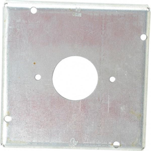 Cooper Crouse-Hinds - Electrical Outlet Box Steel Square Surface Cover - Makers Industrial Supply