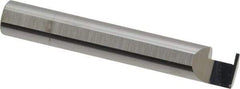 Accupro - 0.04" Groove Width, 3/8" Min Hole Diam, 1/4" Max Hole Depth, Retaining Ring Grooving Tool - 0.11" Projection, 2-1/4" Shank Length, 2-1/2" OAL, Solid Carbide, Bright Finish - Exact Industrial Supply