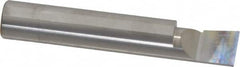 Accupro - 0.49" Min Bore Diam, 3/4" Max Bore Depth, 1/2 Shank Diam, Boring Bar - Right Hand Cut, Solid Carbide, Bright Finish - Exact Industrial Supply