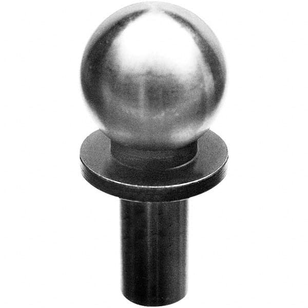 TE-CO - 1/2" Ball Diam, 1/4" Shank Diam, Alloy Steel Inspection Tooling Ball - Makers Industrial Supply