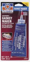 Permatex - 50ml Anaerobic Gasket Maker - -65 to 300°F, Red, Comes in Tube - Makers Industrial Supply