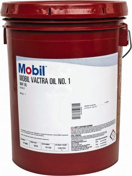 Mobil - 5 Gal Pail, Mineral Way Oil - ISO Grade 32, SAE Grade 6 - Makers Industrial Supply