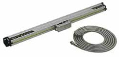 Mitutoyo - 14" Max Measuring Range, 1 µm Resolution, 21" Scale Length, Electromagnetic DRO Linear Scale - 5 µm Accuracy, IP67, 3,500' Cable Length, 0 to 45°C, Series AT715 - Makers Industrial Supply