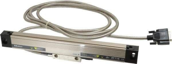 Mitutoyo - 6" Max Measuring Range, 1 µm Resolution, 13" Scale Length, Electromagnetic DRO Linear Scale - 5 µm Accuracy, IP67, 3,500' Cable Length, 0 to 45°C, Series AT715 - Makers Industrial Supply