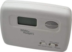 White-Rodgers - 45 to 99°F, 2 Heat, 1 Cool, Economy Digital Heat Pump Thermostat (Hardwired with Battery Back-Up) - 20 to 30 Volts, Electronic Switching Switch - Makers Industrial Supply