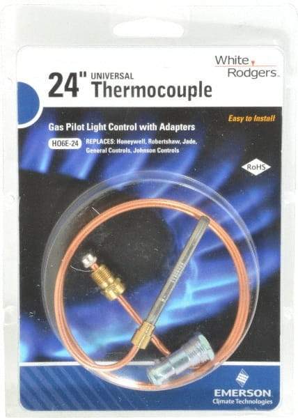 White-Rodgers - 24" Lead Length Universal Replacement HVAC Thermocouple - Universal Connection - Makers Industrial Supply