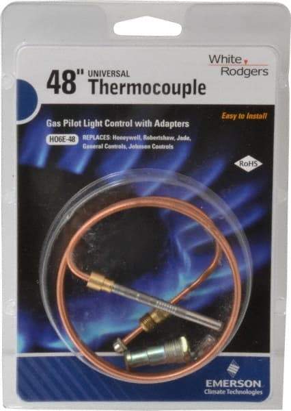 White-Rodgers - 48" Lead Length Universal Replacement HVAC Thermocouple - Universal Connection - Makers Industrial Supply