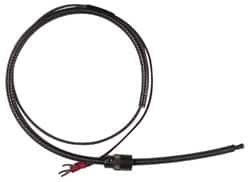 Thermo Electric - 32 to 900°F, J Universal Temp, Thermocouple Probe - 2 Ft. Cable Length, Stripped Ends with Spade Lugs, 1/4 Inch Probe Sheath Length, 1 Sec Response Time - Makers Industrial Supply