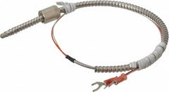 Thermo Electric - 32 to 900°F, J Universal Temp, Thermocouple Probe - 2 Ft. Cable Length, Stripped Ends with Spade Lugs, 1/4 Inch Probe Sheath Length, 1 Sec Response Time - Makers Industrial Supply