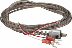 Thermo Electric - 32 to 900°F, J Universal Temp, Thermocouple Probe - 9-1/2 Ft. Cable Length, Stripped Ends with Spade Lugs, 1/4 Inch Probe Sheath Length, 1 Sec Response Time - Makers Industrial Supply