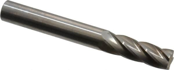 SGS Pro - 1/4" Cut Diam, 1/4" Shank Diam, Cylinder Head Single Cut Burr - Carbide, Flat End, 3/4" LOC, 2" OAL - Makers Industrial Supply