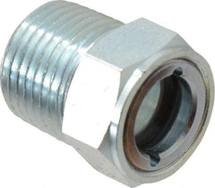 Trico - 1" Sight Diam, 1/2" Thread, 1-3/32" OAL, Viewport Sight Glass & Flow Sight - 7/8" Hex Head, Without Baffle - Makers Industrial Supply