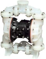 SandPIPER - 1" NPT, Nonmetallic, Air Operated Diaphragm Pump - PTFE Diaphragm, Kynar Housing - Makers Industrial Supply