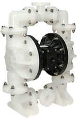 SandPIPER - 1-1/2" NPT, Nonmetallic, Air Operated Diaphragm Pump - PTFE Diaphragm, Polypropylene Housing - Makers Industrial Supply