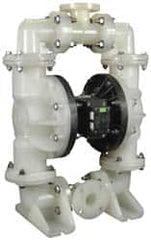 SandPIPER - 2" NPT, Nonmetallic, Air Operated Diaphragm Pump - PTFE Diaphragm, Polypropylene Housing - Makers Industrial Supply