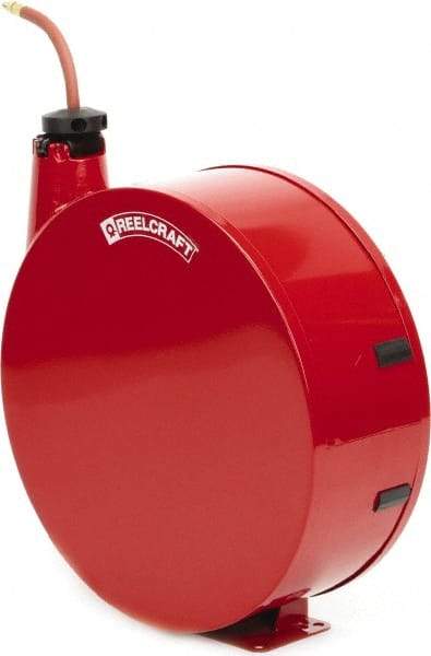 Reelcraft - 50' Spring Retractable Hose Reel - 300 psi, Hose Included - Makers Industrial Supply