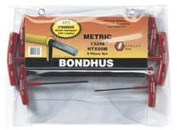 Bondhus - 6 Piece T-Handle Hex Key Set - Makers Industrial Supply