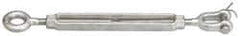 Value Collection - 5,200 Lb Load Limit, 3/4" Thread Diam, 6" Take Up, Stainless Steel Jaw & Eye Turnbuckle - 8-1/8" Body Length, 1-1/16" Neck Length, 17" Closed Length - Makers Industrial Supply