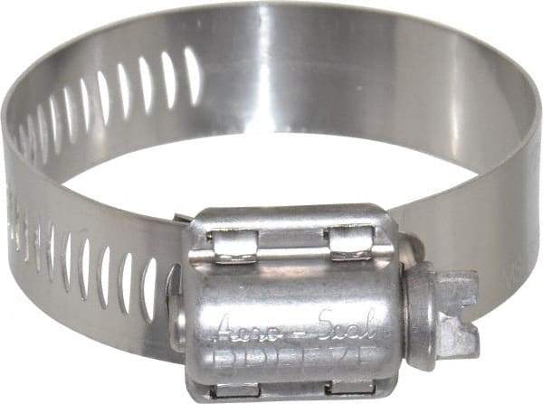 IDEAL TRIDON - SAE Size 24, 1-1/16 to 2" Diam, Stainless Steel MS Series MIL-Spec Worm Drive Clamp - 1/2" Wide, Material Grade 410, Series MS Mil Spec - Makers Industrial Supply