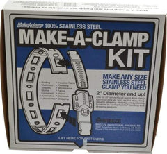 Made in USA - 2" Diam, Hose Clamp Kit - Makers Industrial Supply