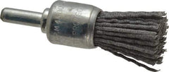 Dico - 3/4" Brush Diam, End Brush - Coarse Grade, 1/4" Diam Shank - Makers Industrial Supply