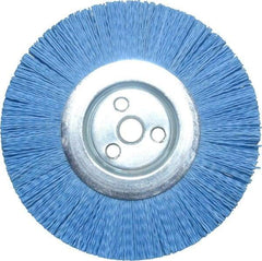 Dico - 6" OD, 5/8" Arbor Hole, Crimped Nylon Wheel Brush - 3/8" Face Width - Makers Industrial Supply