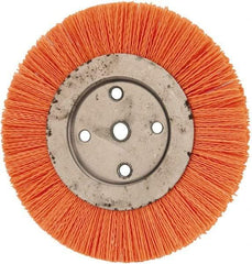 Dico - 8" OD, 5/8" Arbor Hole, Crimped Nylon Wheel Brush - 3/8" Face Width - Makers Industrial Supply