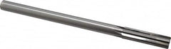 Made in USA - 0.627" Carbide-Tipped 6 Flute Chucking Reamer - Straight Flute, 9/16" Straight Shank, 2-1/4" Flute Length, 9" OAL - Makers Industrial Supply