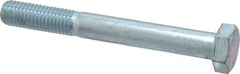 Value Collection - M12x1.75mm Metric Coarse, 100mm Length Under Head Hex Head Cap Screw - Partially Threaded, Grade 10.9 Alloy Steel, Zinc-Plated Finish, 19mm Hex - Makers Industrial Supply