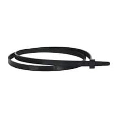 Made in USA - 28" Long Black Nylon Standard Cable Tie - 120 Lb Tensile Strength, 9" Max Bundle Diam - Makers Industrial Supply