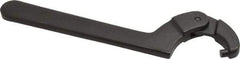 Proto - 1-1/4" to 3" Capacity, Black Oxide Finish, Adjustable Pin Spanner Wrench - 8-1/8" OAL, 7/32" Hook Pin Height - Makers Industrial Supply