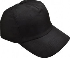 OccuNomix - Poly/Cotton over Polyethylene Insert Baseball Cap with Bump Cap Insert - Black - Makers Industrial Supply