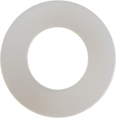 Made in USA - #12 Screw, Grade 6/6 Nylon Standard Flat Washer - 0.24" ID x 0.465" OD, 0.015" Thick, Plain Finish - Makers Industrial Supply