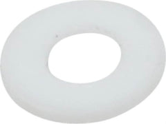 Made in USA - #4 Screw, PTFE Standard Flat Washer - 0.116" ID x 1/4" OD, 0.031" Thick, Plain Finish - Makers Industrial Supply